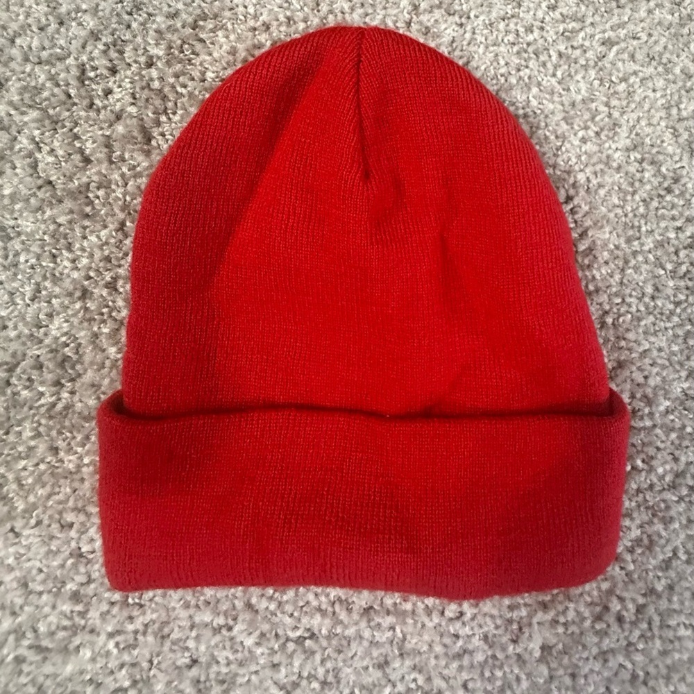 Buc-ees red knit Beanie winter hat - Picture 3 of 3